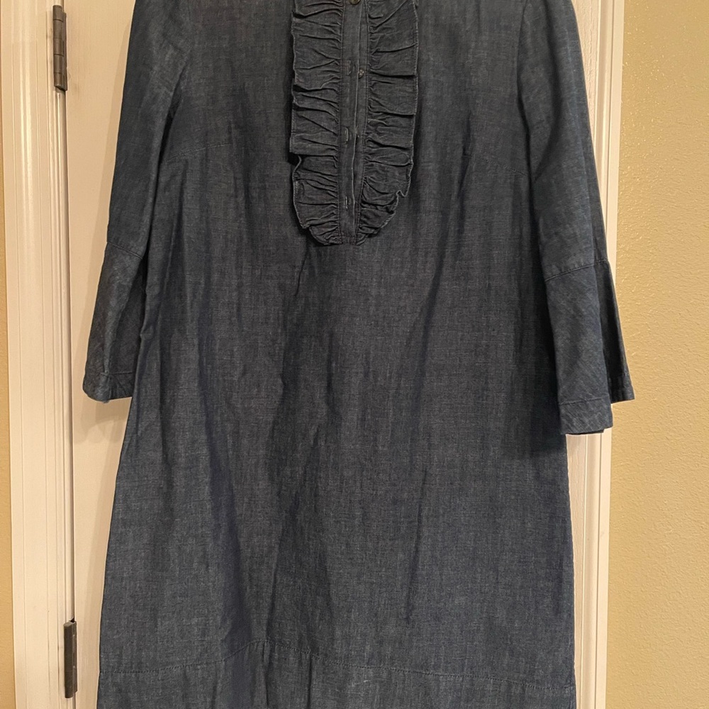 Draper James Dark Blue Denim Dress